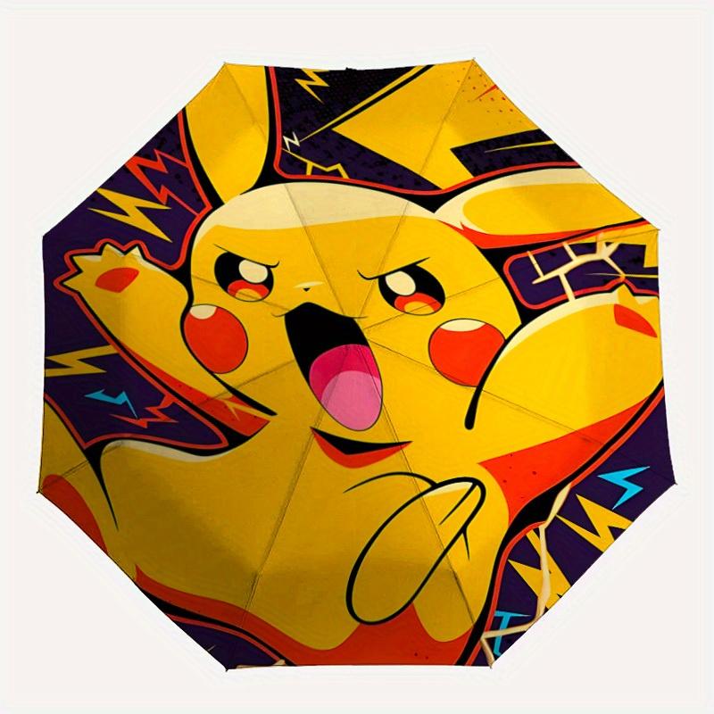 Pikachu Automatic Open Umbrella Compact Foldable Design, Durable Fabric for Casual Birthdays, Christmas s a0820095