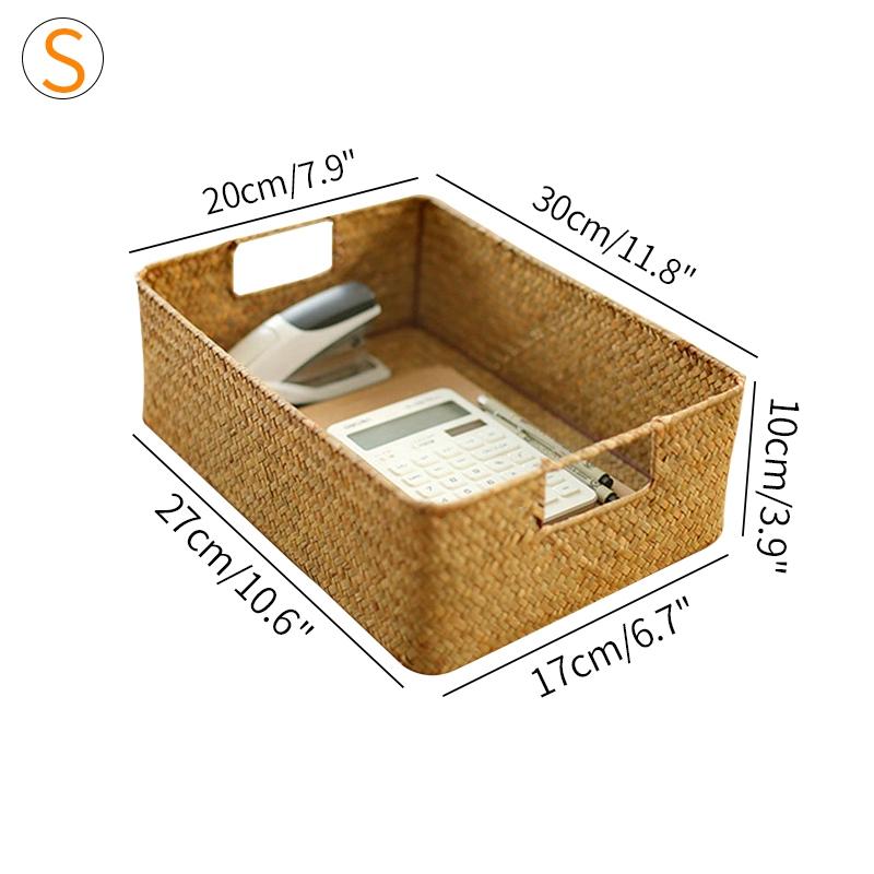 Плетеная корзина для хранения вещей Корзины для хранения вещей Ящик для шкафа Органайзер для рабочего стола Ящик для хранения вещей Серия Cesta Mimbre
