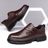 Вэньчжоу кожаная обувь весна и осень 2025 мужская нишевая воловья кожа мужская обувь британская повседневная обувь 2025