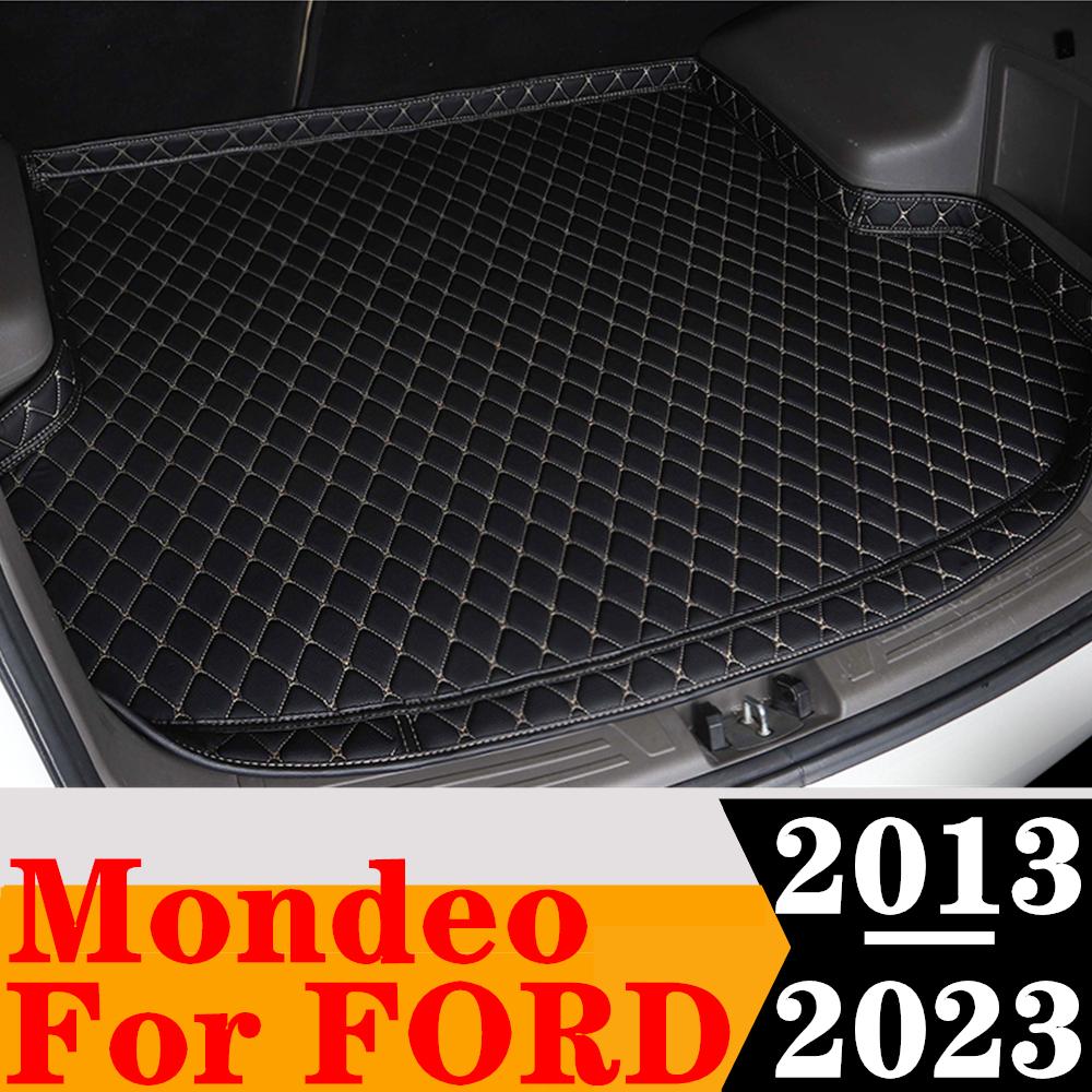 Sinjayer коврик для багажника автомобиля, всепогодный автомобильный багажник, коврик для багажника, высокий боковой багажник, подходит для FORD Mondeo 2013 2014