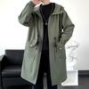 Winter Long Warm Melton Chester Cold Long [Candy Kiosk] Men's Clothes, Coat, Filling, Coat, Coat, Windbreaker, Oversized, Loose, Plain, Protection,