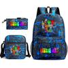 Rhythm Box Peripheral Elementary School Bag Starry Sky Backpack Three-piece Set
