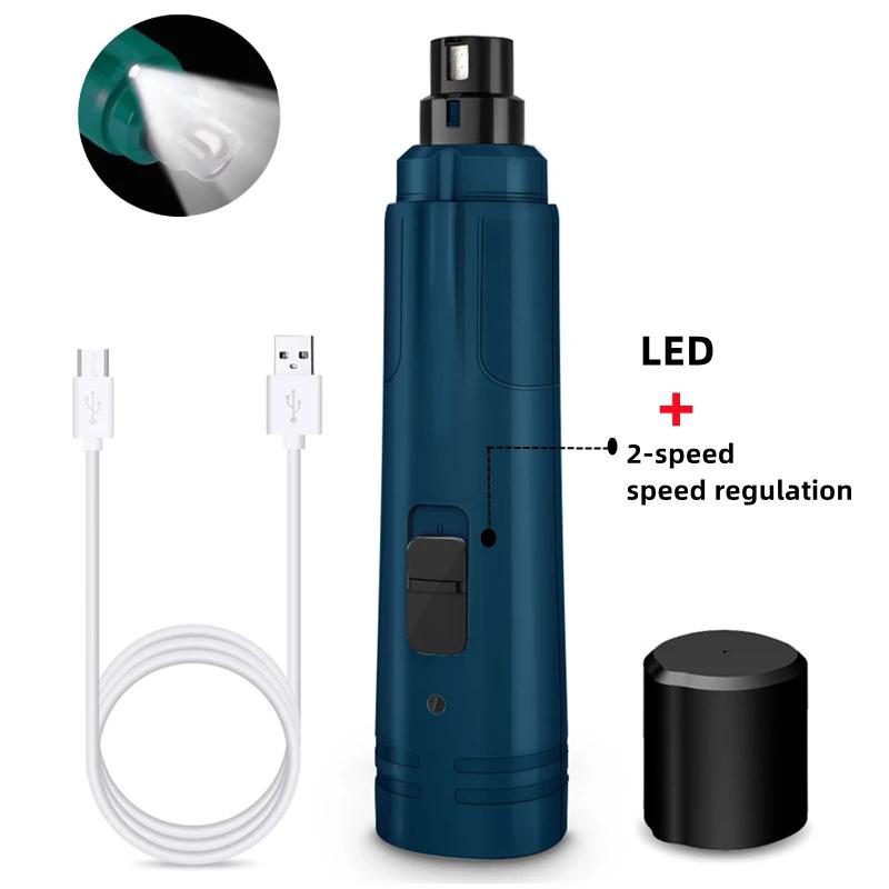 Питомец Зарядка Коготь Ногтя Шлифовальная Машинка Собака Электрическая Машинка для Стрижки для Профессионалов Шлифовальная Машинка для Когтей Собаки Кошки Принадлежности для Груминга Инструменты Триммер