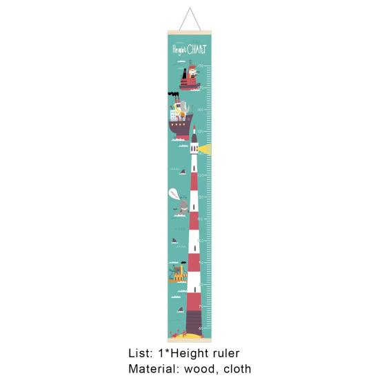Удобная деревянная детская таблица роста с ремешком 60-180 см линейка высоты для гостиной