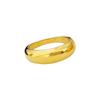 Minimalist Glossy Curved Women's Ring, 18K Gold-Plated Stainless Steel - European & American Trendy Jewelry