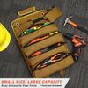 Garden-Style Electrician & Carpenter Roll-Up Tool Bag: Multifunctional Hanging Storage Pouch