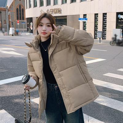 Пуховик женский короткий, зима 2023, новая утепленная куртка-шапка