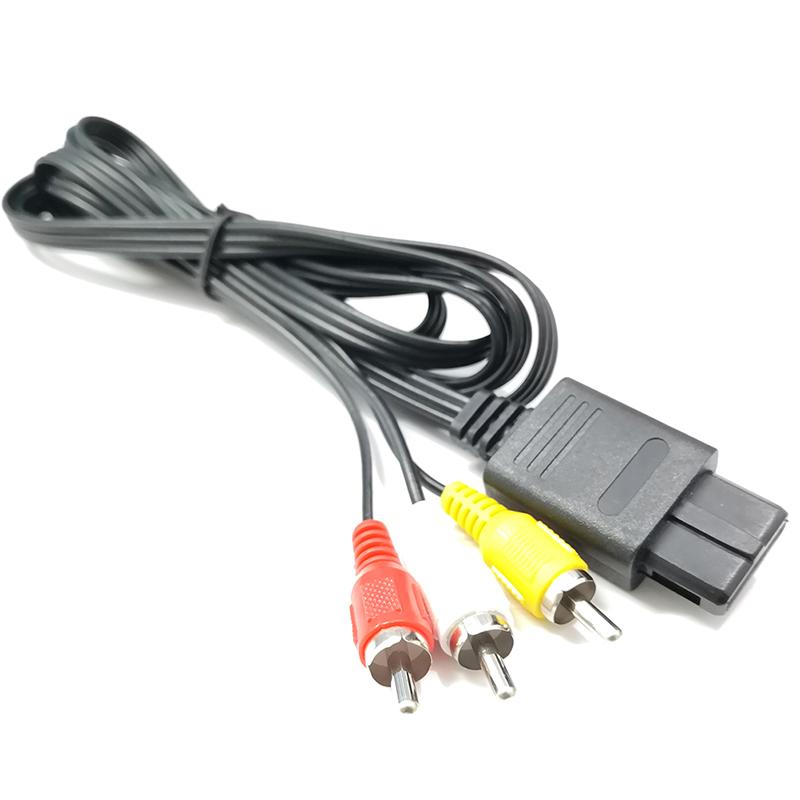 1 шт. N64 Snes Gamecube 6 футов RCA AV ТВ аудио видео стерео кабель шнур
