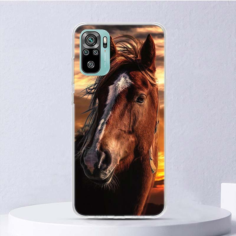 Лошадь Великая Красота Скачущая Мягкий Чехол Для Xiaomi Redmi Note 14 13 12S 11S 10S 12 Pro Plus Чехол Для Телефона 11 10 11E 11T Note14 Shel