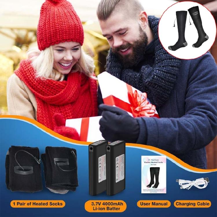 Электрические USB Зимние Теплые Носки Подогреватель для ног с 3 режимами регулировки температуры