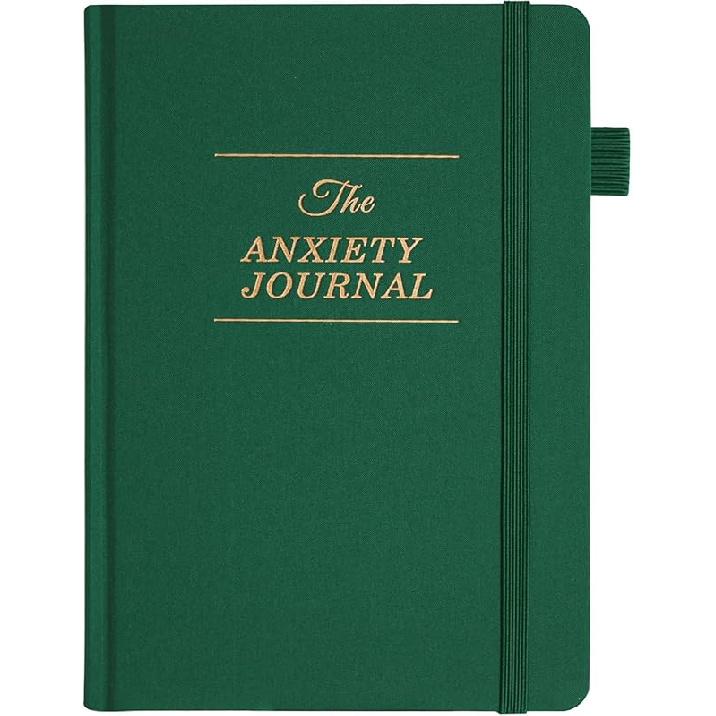 JUBTIC Guided Anxiety Journal – Guided CBT Journal with Prompts for Self Care & Stress Relief, Cognitive Behavioral Therapy Mental Health Journal