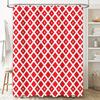 Bathroom Shower Curtain Set Red Black Plaid Pattern Waterproof Fabric Bath Rug Decorative Hanging Shower Panels for Home Bathroo