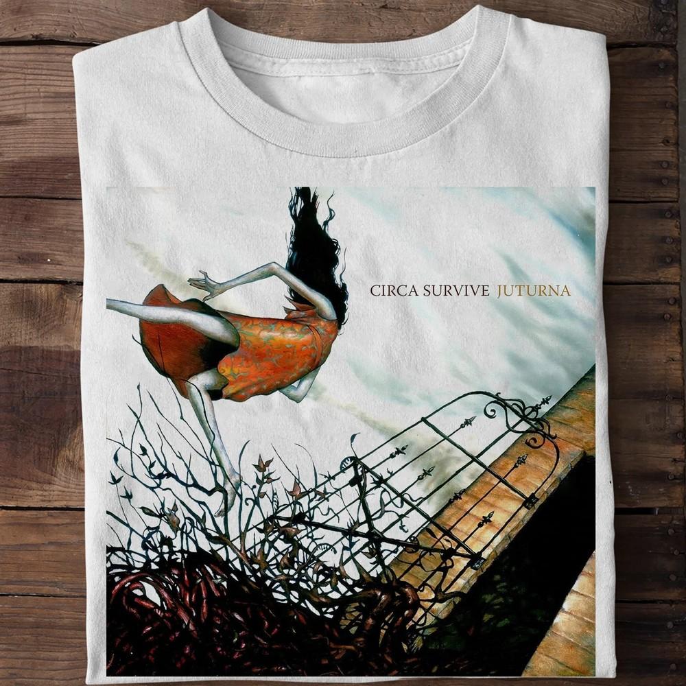 NEW Circa Survive Juturna Album White All Size T-Shirt HD851 Unisex T-Shirt