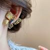 Exquisite Vintage Earrings Hollow Out Metal Stud Earrings Light Luxury Butterfly Earrings  Vacation