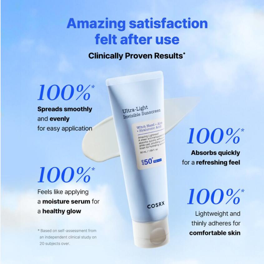 COSRX Ультралегкий невидимый солнцезащитный крем SPF50+ PA++++ 50 мл Suncare