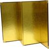 Мини золотой складной 4-панельный простой золотой экран C516, (большой) 255×425мм,