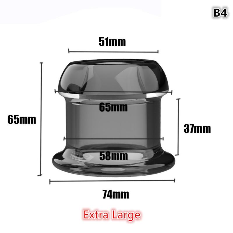 Hollow Speculum Peeking Anal Beads Butt Plug With Stopper Expander Tunnel Transparent Anus Dilation Adult Women Men Gay