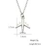 Trendy Metal Unisex Air Plane Chokers Pendant Necklace