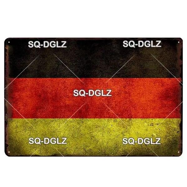 [SQ-DGLZ] Italy Flag Metal Sign Vintage Plaque Tin Sign Wall Decor For Bar Pub Metal Crafts Retro Travel Poster