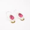 Pink Tourmaline Gemstone 925 Solid Silver Handmade Jewelry Dangle Earrings 1.5" EE-162-5