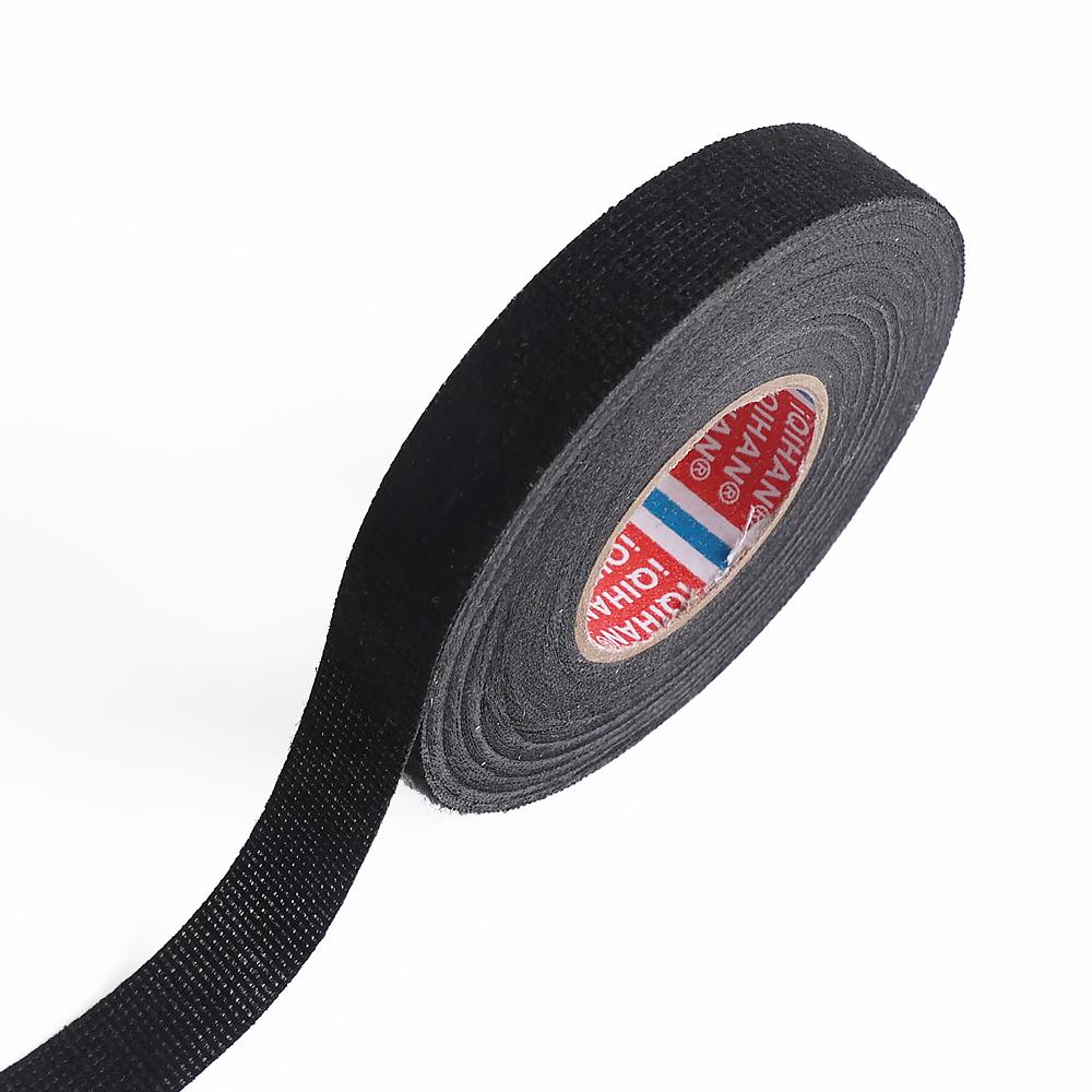 15M автомобильная фланелевая лента термостойкая огнестойкая защитная тканевая лента для жгутов проводов автомобиля самоклеящаяся противоударная автомобильная лента
