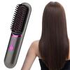 Electric Hot Comb USB Charging Hair Straightening Brush 5200mAh Cordless Hair Straightener Brush Anti-Scalding Hair Styling Tool