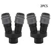 2 шт. Пластиковая сталь Быстроразъемное соединение Тип C Круглый Двусторонний Быстроразъемный Воздушный Соединитель Промышленный Аксессуар