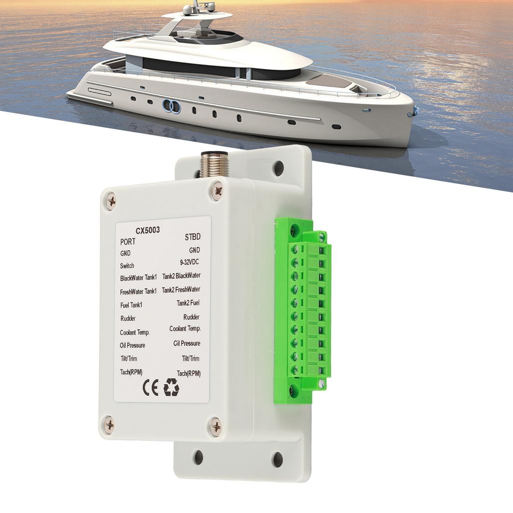 9‑32V DC Converter Box Convert Sensor Singal To NMEA2000 IP67 Waterproof for Boat Yacht