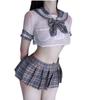 Sex underwear uniform temptation cute bow senior suit sexy short skirt split sailor suit