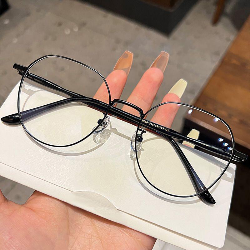 Glasses Ultralight Alloy Frame Plain Men Women Anti Blue Light Glasses Party Decorate Eyeglasses Glasses