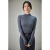 Machine Washable Slim-Fit Merino Wool Sweater with Half-High Neck.