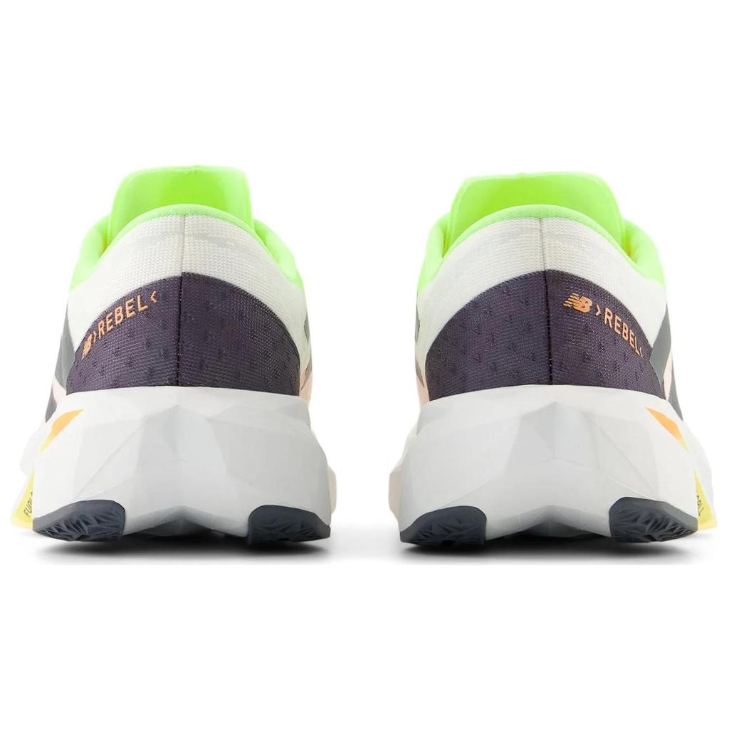 New Balance FuelCell Rebel V4 White Bleached Lime Glo Women Sneakers Bleached-Lime-Glow Hot-Mango WFCXLA4