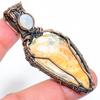 Natural Malinga Jasper Gemstone Handmade Copper Wire Wrap Pendant 2.68" V6r64