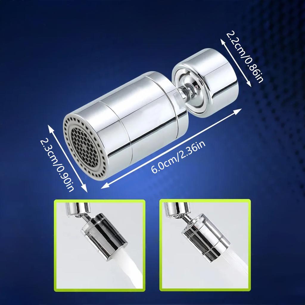 2 Modes Kitchen Faucet Spray Head Filter Adjustable 360° Rotary Splashback Tap Nozzle Bubbler Kitchen Sink Faucet Aerator