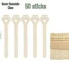 Colorful Wooden Popsicle Sticks for DIY Crafts, Children's House Models, and Architectural Materials.