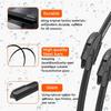 2PCS Car Wiper for Kia Grand Carnival KA4 MK4 2021-2022 Front Windshield Windscreen Wiper Blade Rubber Accessories 2021 2022