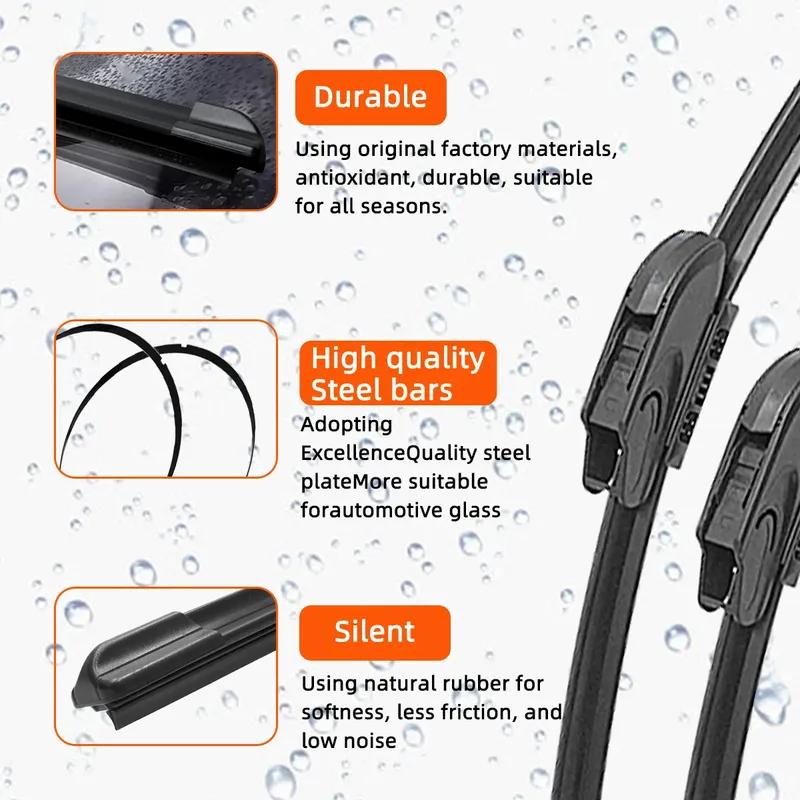 2PCS Car Wiper for Kia Grand Carnival KA4 MK4 2021-2022 Front Windshield Windscreen Wiper Blade Rubber Accessories 2021 2022