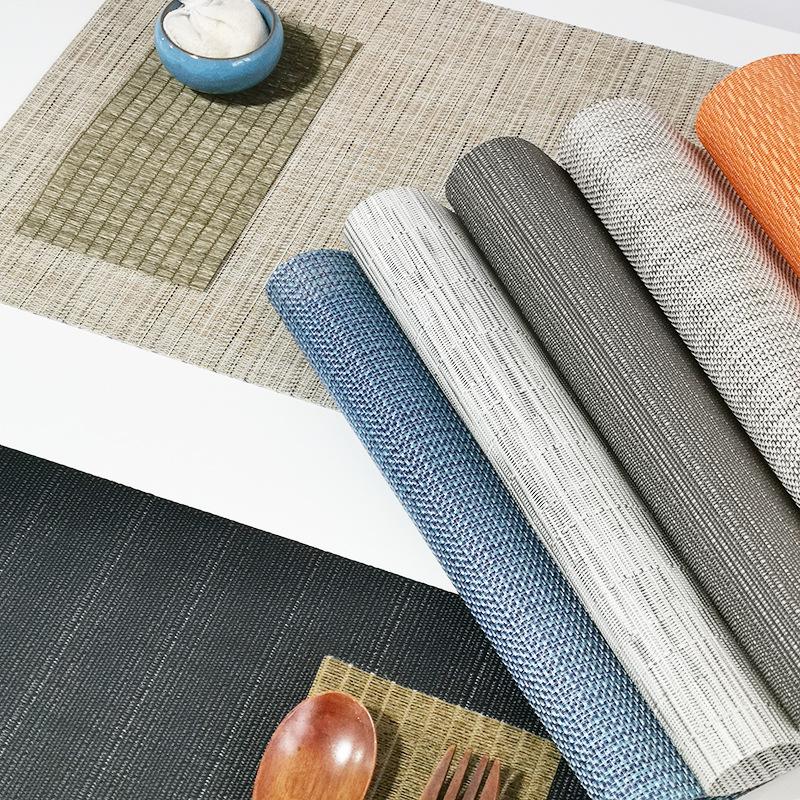 Placemat size creative household goods American pvc western food mat sample hotel thermal insulation mat