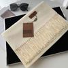 Cashmere Hand Feel Autumn And Winter Solid Color Scarf Women'S Thick Tassel Simple And Versatile Soft And Warm Imitation Cashmere Shawl