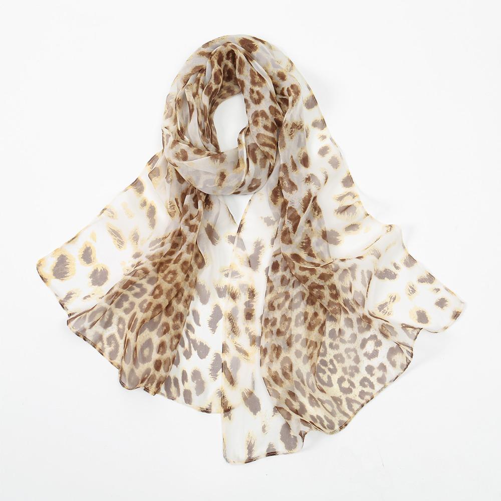 Classic Style Shawl Wrap Print Pattern Sun Protection Scarf New Chiffon Scarf Fashion Accessory