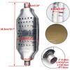 400 Cells Ceramic-Core EURO 1 Catalytic Converter 2" /2.25"/2.5"/3" High Flow Stainless Universal Fit for All Exhaust System