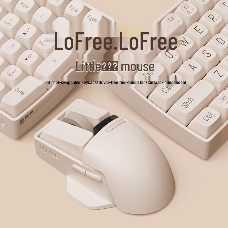 LOFREE OE909 Wireless Tri-Mode PBT Office Mouse