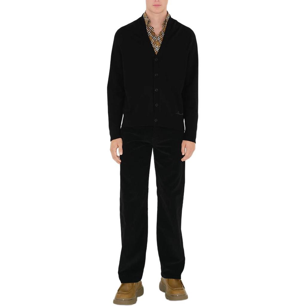 Burberry Cashmere Cardigan Cashmere Sweater Men's Black 80987401