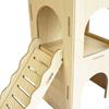 Wood Hamster Hideout Cage Accessories Habitat Decor Nest for Lemmings Dwarf Hamsters Rat