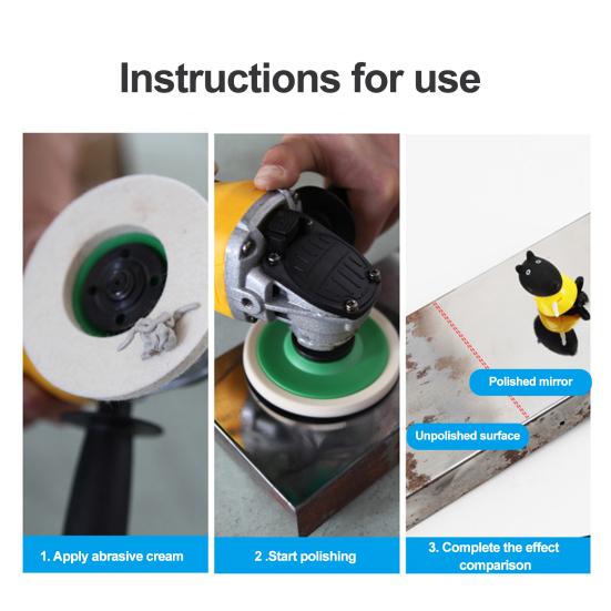 10 шт., шерстяной войлок, полировальные колесные диски, износостойкие, широко используемые полировальные полирующие колесные диски, запасные части