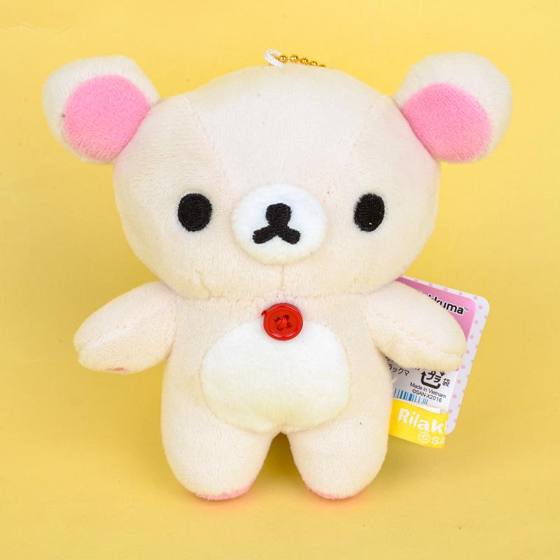 12 см милый голый расслабленный медведь Rilakkuma ограниченная серия плюшевая кукла кулон популярный медведь кукла сумка кулон брелок подарок