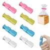 Bag Closure Clips (4 Colors, Set of 8) Bag Closure Clips, Food Storage Clips, Bread Bag Sealing Clips, Food Preservation, Moisture-Proof, Anti-