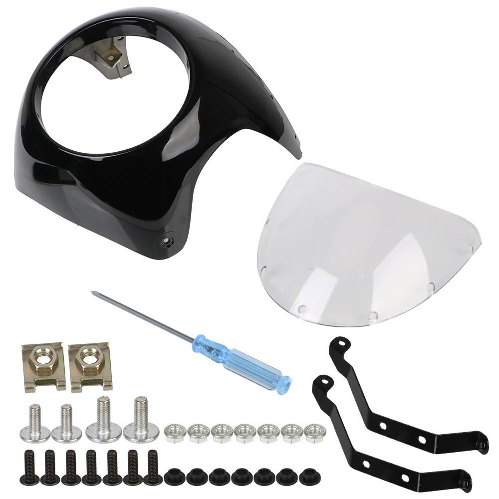 7 дюймов/16,5~18 см для Honda для Cafe Racer универсальная ретро фара ветровое стекло мотоцикл передняя фара обтекатель