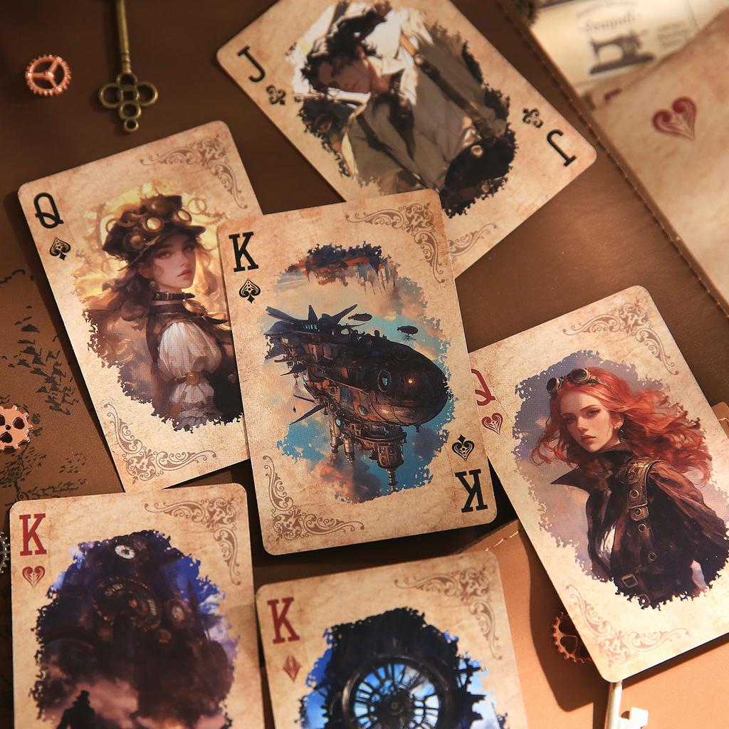 55 шт./коробка Игральные карты Персонажи Пейзаж Панк-тематика Серия Карт Для Многопользовательской Игры Релаксации Развлечения Украшения