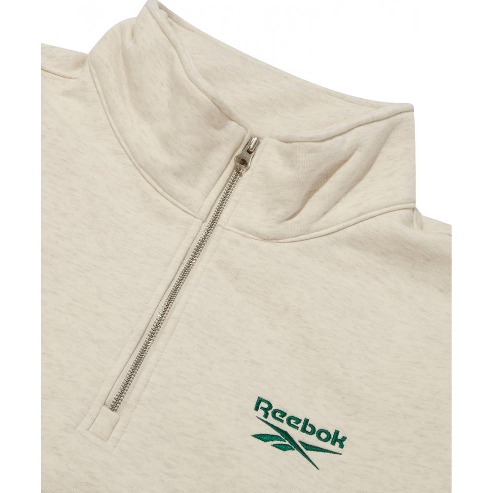 Reebok Свитшот Victory Half Zip Up бежевый